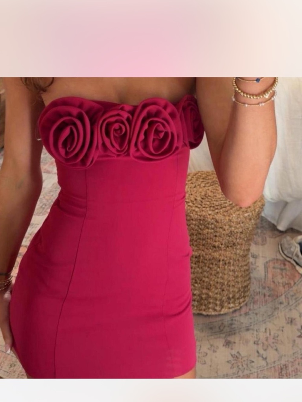 PEPPERMAYO floral dress strapless size XS - Picture 6 of 6